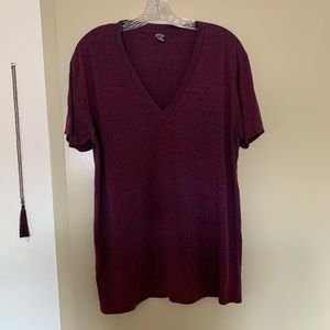 Burgundy American Apparel T-Shirt